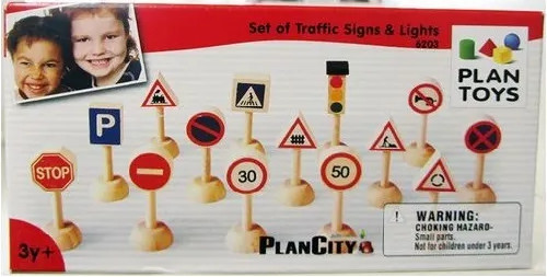Изображение товара Игровой набор Plan Toys Дорожные знаки / 6203