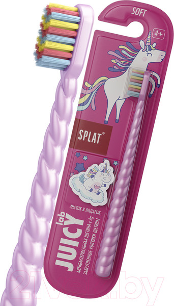 Изображение товара Зубная щетка Splat Juicy LAB Магия единорога для детей (жемчужный)