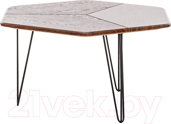 Изображение товара Журнальный столик Калифорния мебель Калифорния Олдем (дуб американский/черный)