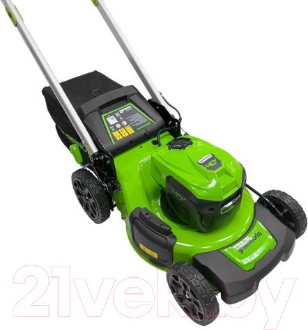 Изображение товара Газонокосилка аккумуляторная Greenworks GD40LM48SP самоходная, бесщеточная 40V 48см / 2517407UB (c АКБ 4Ач и ЗУ)