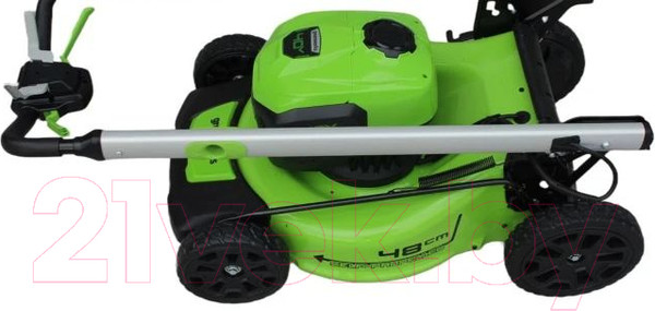 Изображение товара Газонокосилка аккумуляторная Greenworks GD40LM48SP самоходная, бесщеточная 40V 48см / 2517407UB (c АКБ 4Ач и ЗУ)