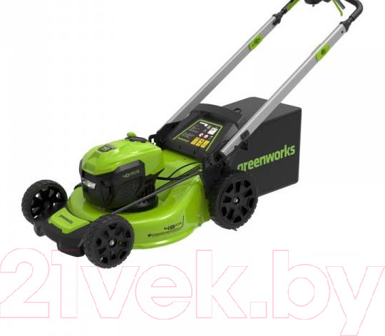 Изображение товара Газонокосилка аккумуляторная Greenworks GD40LM48SP самоходная, бесщеточная 40V 48см / 2517407UB (c АКБ 4Ач и ЗУ)