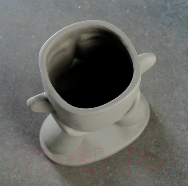 Изображение товара Кашпо Хорошие сувениры Голова Юноши / 5545696 (серый)
