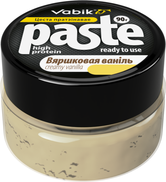 Изображение товара Прикормка рыболовная Vabik Paste тесто протеиновое Сливочная ваниль / 6679 (90г)