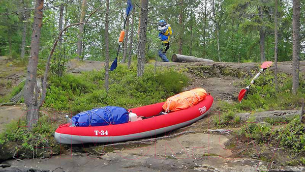 Изображение товара Байдарка Вольный ветер Т-34 / 11028 (красный)