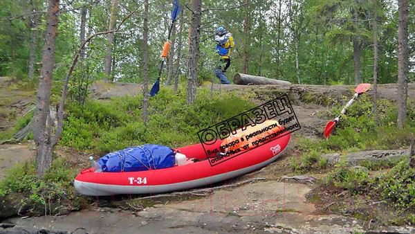 Изображение товара Байдарка Вольный ветер Т-34 / 11028 (серый)