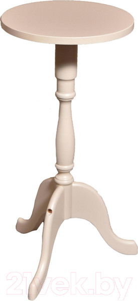 Изображение товара Стойка для цветов Мебелик Напольная П2 (слоновая кость)