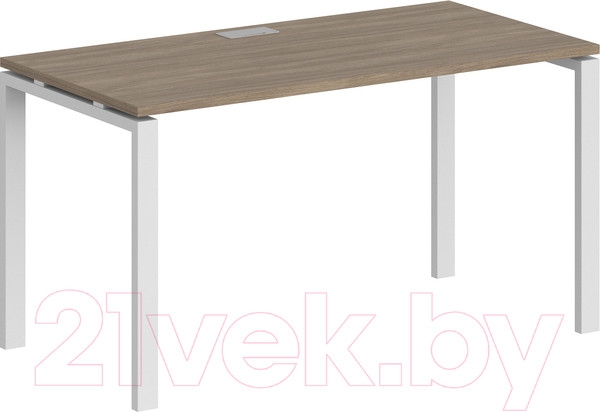 Изображение товара Письменный стол Norden 140x70x75 / SG.205.OD.63.WH (белый/дуб темный)