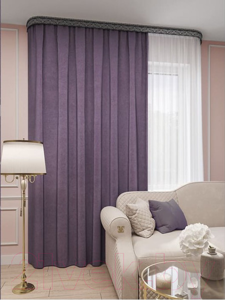 Изображение товара Штора LEGRAND Канвас 200x260 / 58094170 (лаванда)