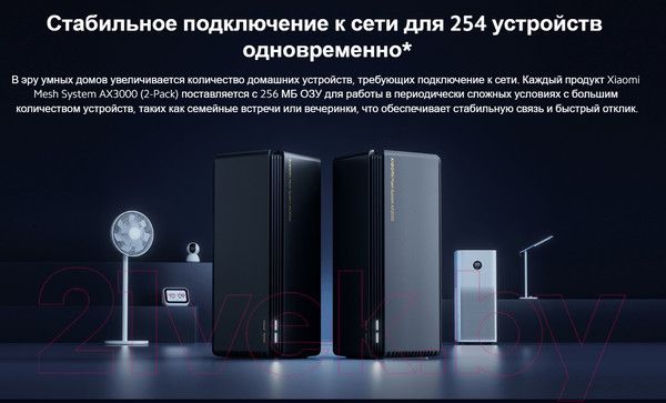Изображение товара Беспроводной маршрутизатор Xiaomi Mi Mesh System AX3000 / DVB4315GL