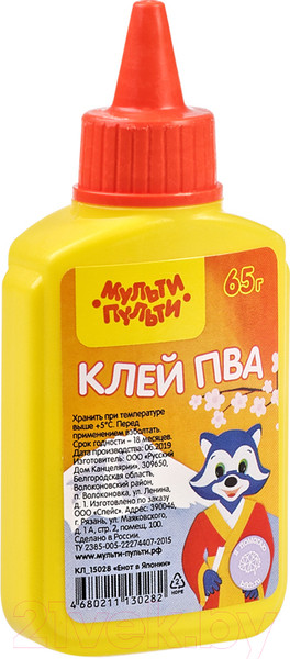 Изображение товара Клей ПВА Мульти-пульти Енот в Японии / КЛ_15028