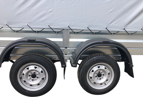 Изображение товара Прицеп для автомобиля Avtos A30P2B (3000x1500x300, R13, ресс. 3302(ГАЗ-2лист), тент 1200мм Аэро, 2ос)