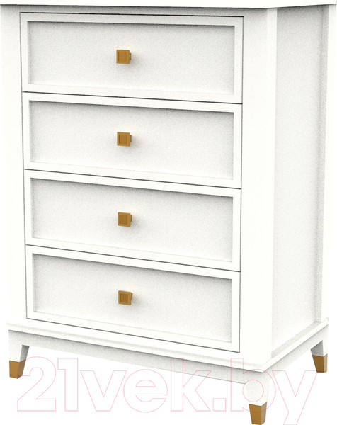 Изображение товара Комод Молодечномебель Nevada B4 / ВМФ-1903 (дуб оксфорд)