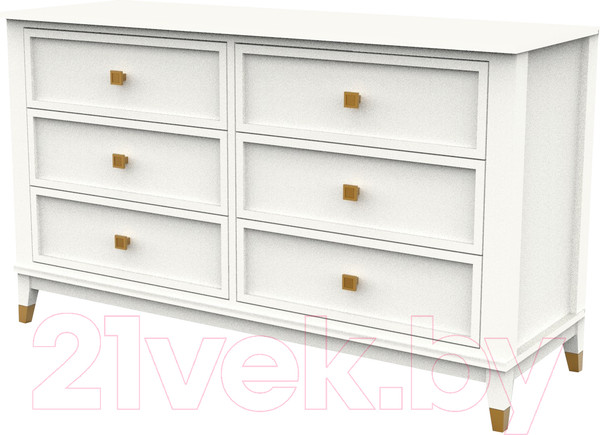 Изображение товара Комод Молодечномебель Nevada B6 / ВМФ-1902 (дуб оксфорд)