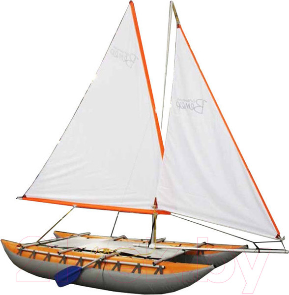 Изображение товара Катамаран Вольный ветер Валдай-2 с парусным вооружением / 19006 (оранжевый)