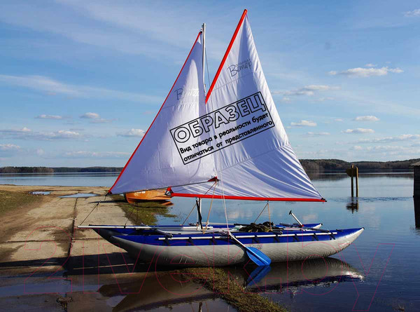 Изображение товара Катамаран Вольный ветер Валдай-4 с парусным вооружением / 19002 (хаки)