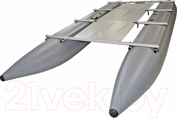 Изображение товара Катамаран Вольный ветер Ямал-470 с палубой / 13027 (серый)