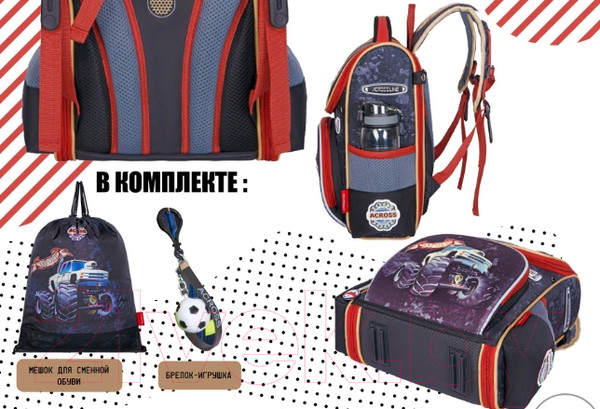 Изображение товара Школьный рюкзак Across ACR22-191-4