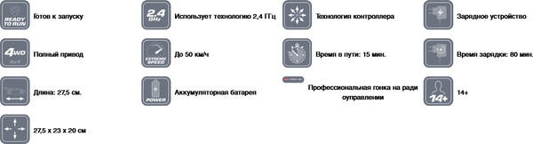 Изображение товара Радиоуправляемая игрушка Carrera Drift Racer-PX / 370183021