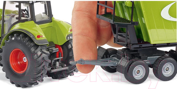 Изображение товара Трактор игрушечный Siku Claas Axion 850 с погрузчиком и самосвалом / 1949