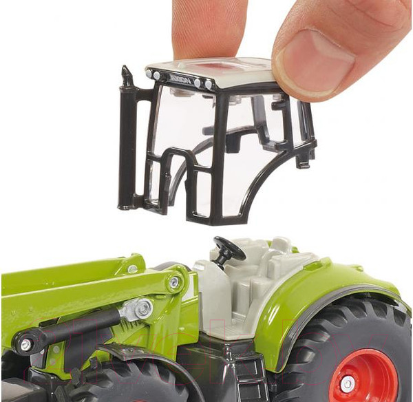 Изображение товара Трактор игрушечный Siku Claas Axion 850 с погрузчиком и самосвалом / 1949