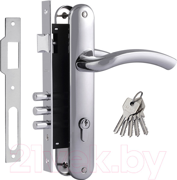 Изображение товара Замок врезной Нора-М N23-85 М (хром)