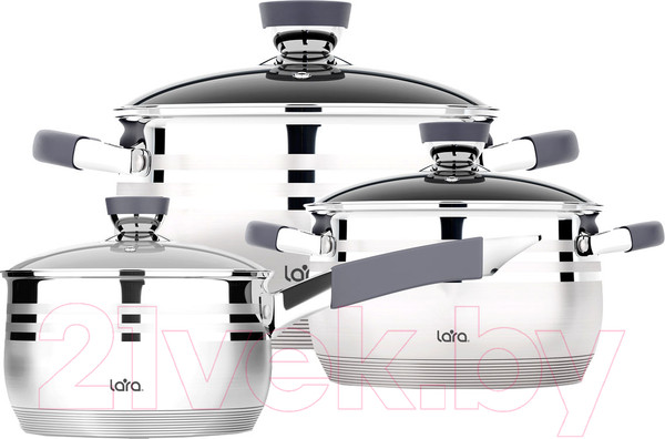 Изображение товара Набор кухонной посуды Lara Mercury LR02-122