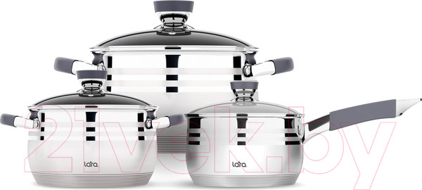 Изображение товара Набор кухонной посуды Lara Mercury LR02-122