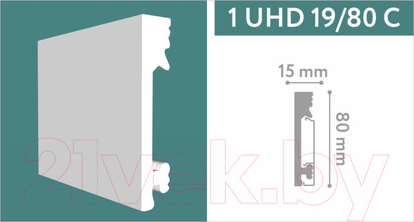 Изображение товара Плинтус SOLID UHD 19/80С (2.4м)