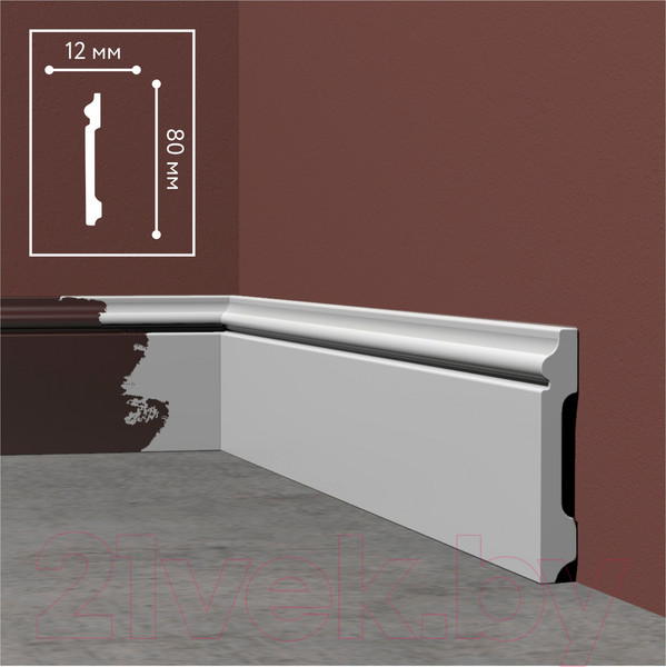 Изображение товара Плинтус SOLID UHD 01/80 (2.4м)