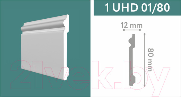Изображение товара Плинтус SOLID UHD 01/80 (2.4м)