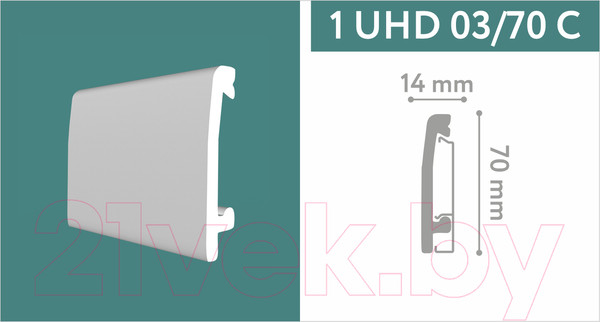 Изображение товара Плинтус SOLID UHD 03/70 (2м)