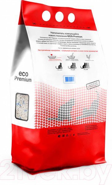 Изображение товара Наполнитель для туалета Eco-Premium Blue (20л/7.6кг)