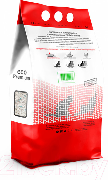 Изображение товара Наполнитель для туалета Eco-Premium Green (5л/1.9кг)