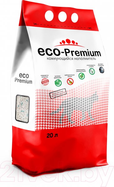Изображение товара Наполнитель для туалета Eco-Premium Green (20л/7.6кг)
