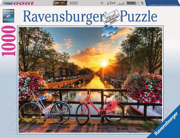 Изображение товара Пазл Ravensburger Велосипеды в Амстердаме / 19606 (1000эл)