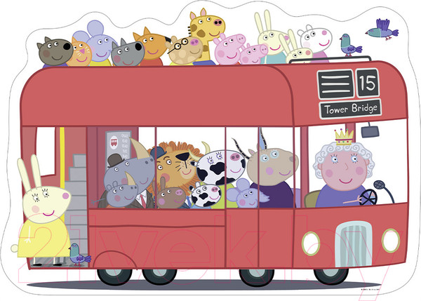 Изображение товара Пазл Ravensburger Автобус. Свинка Пеппа Гигантский / R05530 (24эл)