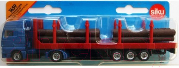 Изображение товара Масштабная модель автомобиля Siku Грузовик MAN для перевозки бревен / 1659 (1:87)