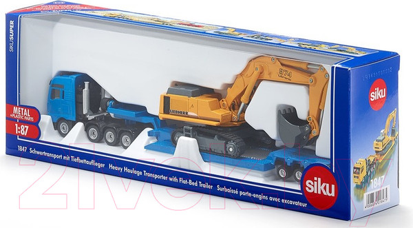 Изображение товара Экскаватор игрушечный Siku MAN Liebherr / 1847