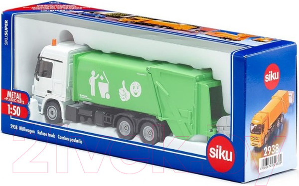 Изображение товара Мусоровоз игрушечный Siku Mercedes с кузовом Faun / 2938