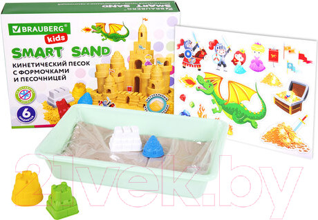 Изображение товара Кинетический песок Brauberg Kids. Чудесный замок / 664918