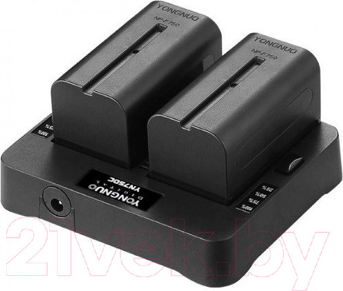 Изображение товара Зарядное устройство для аккумулятора для камеры Yongnuo YN750C для NP-F750/NP-F970