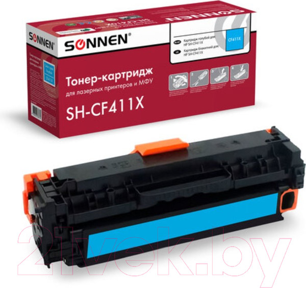 Изображение товара Картридж Sonnen SH-CF411X / 363947 (голубой)