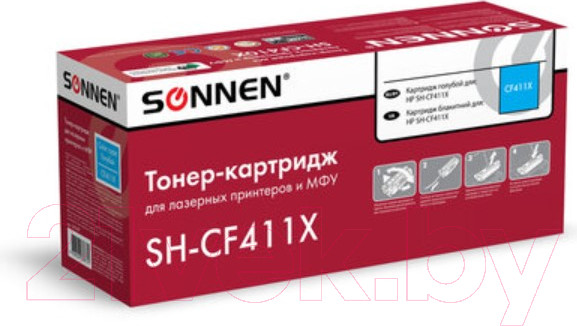 Изображение товара Картридж Sonnen SH-CF411X / 363947 (голубой)