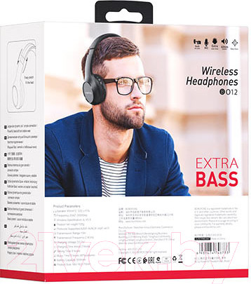 Изображение товара Беспроводные наушники Borofone BO12 (черный)