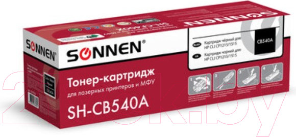 Изображение товара Картридж Sonnen SH-CB540A / 363954 (черный)