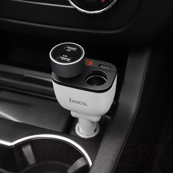 Изображение товара Зарядное устройство автомобильное Hoco Z28 (белый)