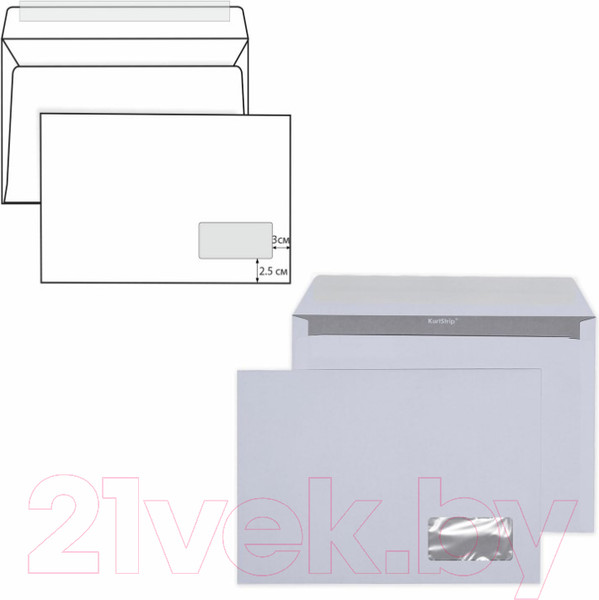Изображение товара Набор конвертов для цифровой печати Курт С4 / 128287 (500шт)