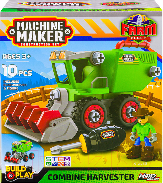 Изображение товара Игрушка-конструктор Nikko Комбайн Farm Vehicles 40072