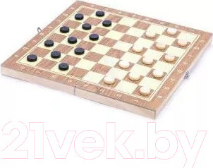 Изображение товара Набор настольных игр Наша игрушка Шахматы, шашки, нарды 3 в 1 / B001S